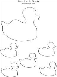 the cut out pattern for a duck and its babies