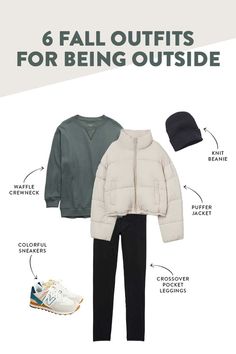 6 Fall Outfits for Playing Outside Hockey Mom Outfits Casual, Mom Outfit Fall 2023, Fall Sports Outfits, Fall 2023 Mom Outfits, Casual Fall Mom Outfits 2023, Soccer Mom Outfits Fall, Play Date Outfit For Mom Winter, Zoo Outfit Fall Mom, Cold Weather Soccer Mom Outfits