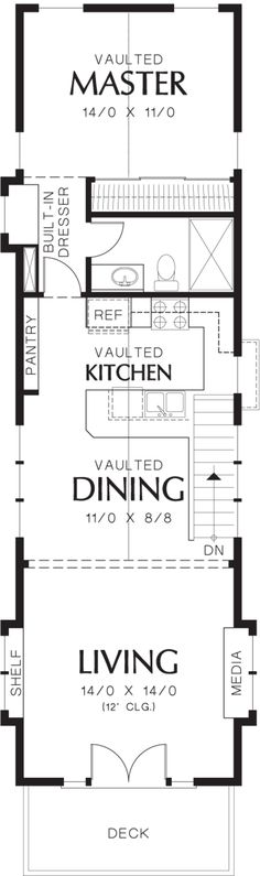 the floor plan for a two story house