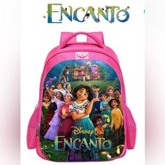 Encanto Mirabel Madrigal Magic Full House Girl Cartoon Backpack 17" School Bag Product Details Product Name: Encanto Mirabel Madrigal Girls Backpack 17" 1.The Streamlined Shoulder Straps Are Convenient For Shouldering, And The Breathable Mesh Layer Keeps Air Circulation, Making It Easy And Comfortable To Carry For A Long Time. 2.The Built-In Classification Mezzanine Can More Reasonably Classify Small Objects And Books. 3.There Is Also A Storage Compartment On The Front Of The Schoolbag, Which Ca Mirabel Madrigal, Dinosaur Backpack, Glitter Purse, Jojo Bows, Girls Backpack, Cap Girl, Cartoon Backpack, Small Objects, Lunch Tote