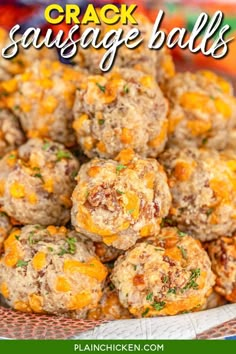 a bowl filled with meatballs on top of a table