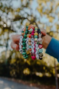 Order a custom stack of 3 bracelets - one "mama", one [insert child's name], and one plain beaded bracelet to finish the stack. Message me with your top 3 colors and metal choice. Custom Bracelets, Kid Names, Beaded Bracelet, Jewelry Bracelets, Beaded Bracelets, Bracelet, Color, Jewellery Bracelets