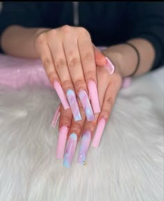 Plain Acrylic Nail, Nail Cam, Romantic Nails, Long Acrylic Nail Designs, February Nails, Nails Purple, Drip Nails, Baddie Nails, Glow Nails