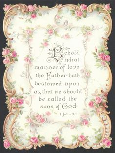 an ornate frame with pink flowers and the words be bold, manger of love