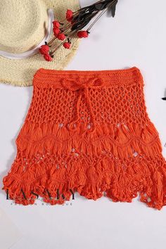 Lasaky - Chic Seaside Vacation Bohemian Hook Lace Crochet Hollow Half-Length Skirt Swim Shorts Women, Skirt Fits, Lace Crochet, Crochet Details, Swimwear Cover, Bohemian Chic, Womens Swimwear, Lace Shorts, Fabric Color