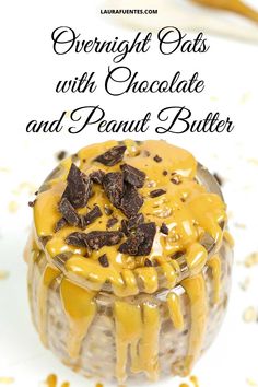 overnight oats with chocolate and peanut butter