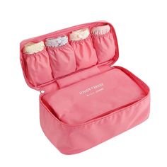 Travel Toiletry Bag for WomenThe Women&apos;s Travel Toiletry Bag⁢ is a compact and lightweight storage solution designed to carry essential items.⁤ Also⁢ referred to as a Dopp kit, it ‌offers ample space for diverse items, ‌facilitating easy organization. ‌This bag is suitable for travelers who prefer to have a dedicated container for ⁤storing their personal belongings, enabling quicker access without having to sift through luggage.An organized layout not only ‍helps save time but also alleviates stress, reducing the risk of​ forgetting any essentials.‍ With everything neatly stored in a specific designated bag, ⁢travelers can‍ concentrate more on enjoying their vacation rather than worrying​ about their belongings.Travel ‍Essentials CarrierPossessing a Dopp kit like our Women&apos;s Trav Panty Storage, Travel Bra, Bra Organization, Toiletries Storage, Bra Bags, Brand Makeup, Travel Necessities, Luggage Organization, Sac Lunch