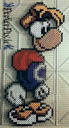 an image of a cross stitch pattern for sonic the hedgehog from mario kartman