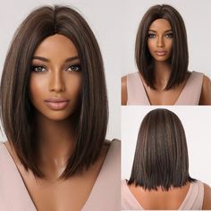 Tuns Bob Lung, Bob Lung, Straight Hairstyles Medium, Vlasové Trendy, Caramel Highlights, Fake Hair, Straight Bob, Long Bob Hairstyles