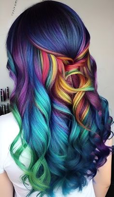 Neon Palette, Jayne Matthews, Funky Hair Colors, Cool Hair Designs, Funky Hair, Fishtail Braids, Color Transition