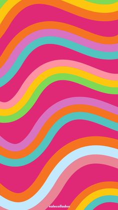 an abstract colorful background with wavy lines