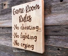 Arcade Room Decor, Kids Game Room, Room Decor Rustic, Room Rules, Garage Game Rooms, Game Room Wall Decor, Small Game Rooms, Cornhole Designs, Arcade Room