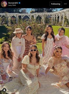 Cottagecore Outfits Picnic, Debut Party Outfit Ideas, High Tea Birthday Party Outfit, Whimsical Theme Party Outfit, Picnic Garden Party Outfit, Old Money Tea Party Outfit, High Tea Brunch Outfit, Brunch Tea Party Outfits, Vintage Tea Parties Outfit