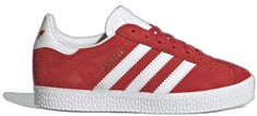 Red Adidas Sneakers With Round Toe, Adidas Red Three Stripes Sneakers, Red High-top Sneakers With Three Stripes, Adidas Red Sneakers With Three Stripes, Red Adidas Sneakers With Three Stripes, Adidas Gazelle Shoes, Gazelle Shoes, Kid Lifestyle, Adidas Gazelle