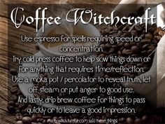 Visit the post for more. Coffee Witch, Wiccan Witch, Magick Spells, Hedge Witch