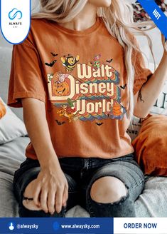 Vintage Pooh And Friends Walt Disney World Shirt, Disneyland Halloween Shirt, Disneyworld Halloween Shirt Alwaysky x Disney 2024. You may make your ensemble seem better with our amazing collection of shirts. Our shirts provide unparalleled comfort and classic style since they are crafted from premium materials. Our tailored shirts are designed to improve your looks and self-confidence, and they look great in any situation. Whether you're dressing up for a formal event or going for a more casual look, our shirts are the epitome of versatility. With our shirts, you may show off an ideal blend of sophistication and easygoing appeal, elevating your style game. #walt disney #disney world #halloween #Shirt #Alwaysky Disney Halloween T-shirt For Fan Events, Fall Disney Character Print Tops, Disney Character Print Tops For Fall, Disney Fan Merchandise T-shirt For Fall, Casual Mickey Mouse T-shirt For Fall, Disney Letter Print Top For Fall, Character Print Top For Disney Fan Events In Fall, Disney Halloween Cotton T-shirt, Disney Letter Print T-shirt For Fall