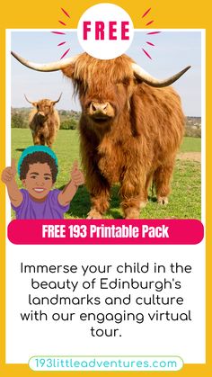 a poster with an image of a yak and the caption for it's free printable pack