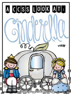 an image of a princess and prince on a carriage with the words cinderella across it