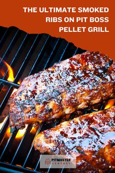 the ultimate smoked ribs on pit boss pellet grill is ready to be grilled