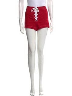 Reformation ShortsRedHigh-RiseDrawstring ClosureFit:Shorts by Reformation typically fit true to size. Vintage Holiday Dress, Mini Shorts, Designer Gifts, Chanel Shoes, Holiday Dresses, Christian Louboutin Shoes, Handbags On Sale, Sneakers For Sale, Vintage Tags