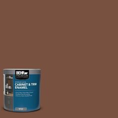 behrold waterproofing stain and sealer in brown, with the words behr