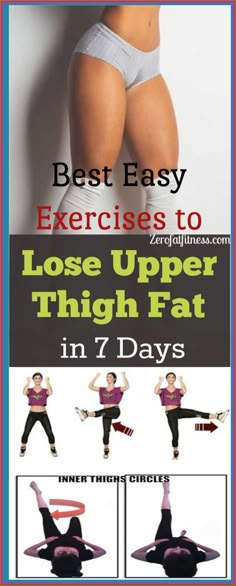 Inner Leg Workout, Reduce Thigh Fat, Transformation Fitness, Exercise To Reduce Thighs, Leg Exercises, Easy Exercises, Leg Workouts, Thigh Fat, Fat Workout