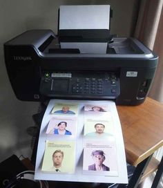 an image of a printer that is on top of a table with the text, 25 watch this tutor how to print on post it notes to use for labeling