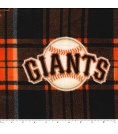 the san francisco giants logo is shown on a flannel