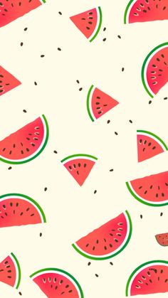 watermelon slices on a pink background