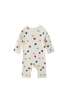 Delight your little one with this adorable Baby Organic Kimono Sleeper. Made with the softest organic cotton, this cozy sleeper is gentle on delicate skin and features a timeless holiday pattern. Enjoy a restful night knowing your sweet one is safe and comfortable. -100% GOTS Certified Organic Cotton. -Color: Merry Dots Warm Cozy Christmas, Adult Pajamas, Romper And Jacket, Pajama Dress, Pets For Sale, Holiday Patterns, Back To School Shopping, Dots Design, Baby Gift Sets