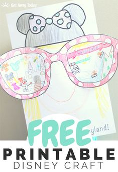 the free printable disney craft is perfect for kids to do with their favorite characters