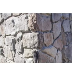 a stone wall is shown in this image