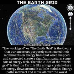 the earth grid is shown in this graphic