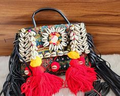 Fringed Handbag,custom Fringe Bag,fabric Fringe Bag,statement Handbag,fringe Shoulder Bag,beaded Fringe Bag,bling Fringe Bag,upcycle Handbag - Etsy Item Aesthetic, Hand Carry Bag, Elegance Style, Boho Bag, Embroidery Work, Carry Bag