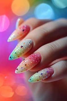 March Nail Art, March Nail, Wet Pavement, Rainbow Nails Design, Dark And Stormy, Spring Showers, Art Design Ideas, Nail Polish Art