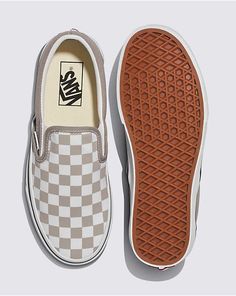 Womens Vans Shoes, Making Oc, Vans Shoes Women, Cute Vans, Slip On Vans, Everyday Fits, Vans Women, Clothing Wishlist, Checkered Vans