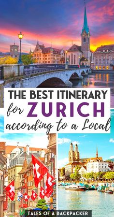 the best itinerary for zirch according to a local town in germany