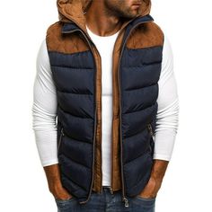 Mens Coat Hoodie Quilted Vest Sleeveless Waistcoat Padded Jacket Winter Warm Top Item description Brand Unbranded Outer Shell Material Polyester Fiber + Spandex Type Vest Style Jacket Size Type Regular Department Men Accents Zipper Theme Classic Pattern Solid Features Bodywarmer Closure Zip Occasion Casual Country/Region of Manufacture China Season Fall MPN Does Not Apply   Shipment Payment Return & Warranty Service & Feedbacks Shipment 1.We Ship to Worldwide. 2.Delivery time depends on destinat Men Winter Jacket, Men Jackets, Look Retro, Duck Down Jacket, Winter Vest, Mens Winter Coat, Retro Mode, Cotton Vest, Winter Jacket Men