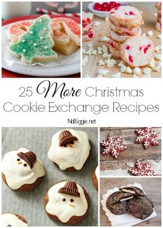 christmas cookie exchange recipes with text overlay