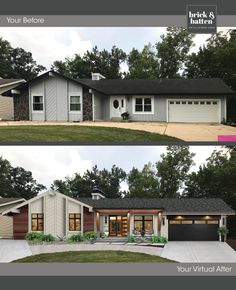 before and after photos of a new home