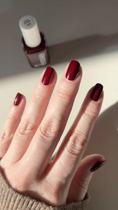 Lindsay | nail inspo & polish swatches | Swatching ‘berry naughty’ by @essie ❤️ This is the perfect deep berry polish to wear for the holiday season 🎄 #essie #essielove... | Instagram Essie, Berry, Holiday Season, Manicure, Nails, Instagram