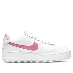 Sporty Nike Air Force 1 For Sports, Nike White Custom Sneakers For Athleisure, Nike White Custom Athleisure Sneakers, Casual Pink Nike Air Force 1 For Sports, Casual Nike Air Force 1 In Pink For Sports, Pink Nike Air Force 1 With Air Max Cushioning, Nike Af1 Shadow, Shadow Af1, Nike Air Force 1 Shadow