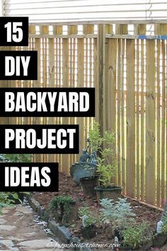 the backyard project ideas are easy to do