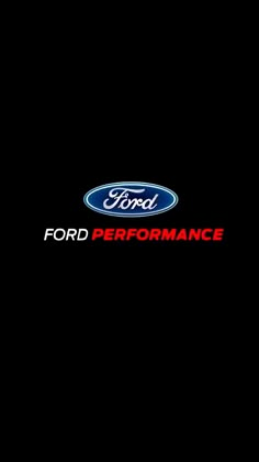 the ford performance logo on a black background