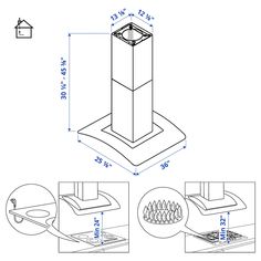 the diagram shows how to install an outdoor heater