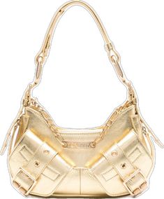 Gold Top Handle Shoulder Bag With Zipper Closure, Gold Bag With Logo Hardware, Gold Rectangular Bag With Logo Hardware, Rectangular Gold Bag With Logo Hardware, Gold Crossbody Bag With Logo Hardware, Gold Leather Bags With Metal Hardware, Gold Shoulder Bag With Gold-tone Hardware, Gold Shoulder Bag With Gold-tone Hardware Satchel, Gold Shoulder Bag With Metal Logo For Everyday Use