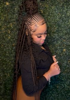 Girls Braided Hairstyles Kids, Black Hair Protective Styles, Black Kids Braids Hairstyles, Goddess Braids Hairstyles, Curly Hair Styles Easy, Hair Techniques