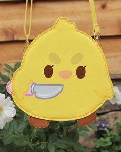 ♡ Pleather Purse ♡ ♡ 9 x 8 Inches ♡ ♡ Sweet & Dangerous Baby ♡ Cheap Playful Yellow Bags, Crazy Purses, Funny Purses, Duck Outfit, Kawaii Duck, Funky Purses, Novelty Purses, Duck Bag, Kawaii Bag