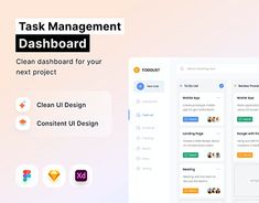 the dashboard for task management is shown in this screenshote, which shows how to use