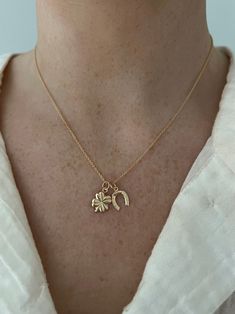 LUCKY GAL NECKLACE Necklace Aesthetic Gold, Aesthetic Gold, 13 Necklace, Good Luck Necklace, Lucky Necklace, Bracelets Ideas, Fantasy Earrings, Men Bracelets, Necklace Aesthetic